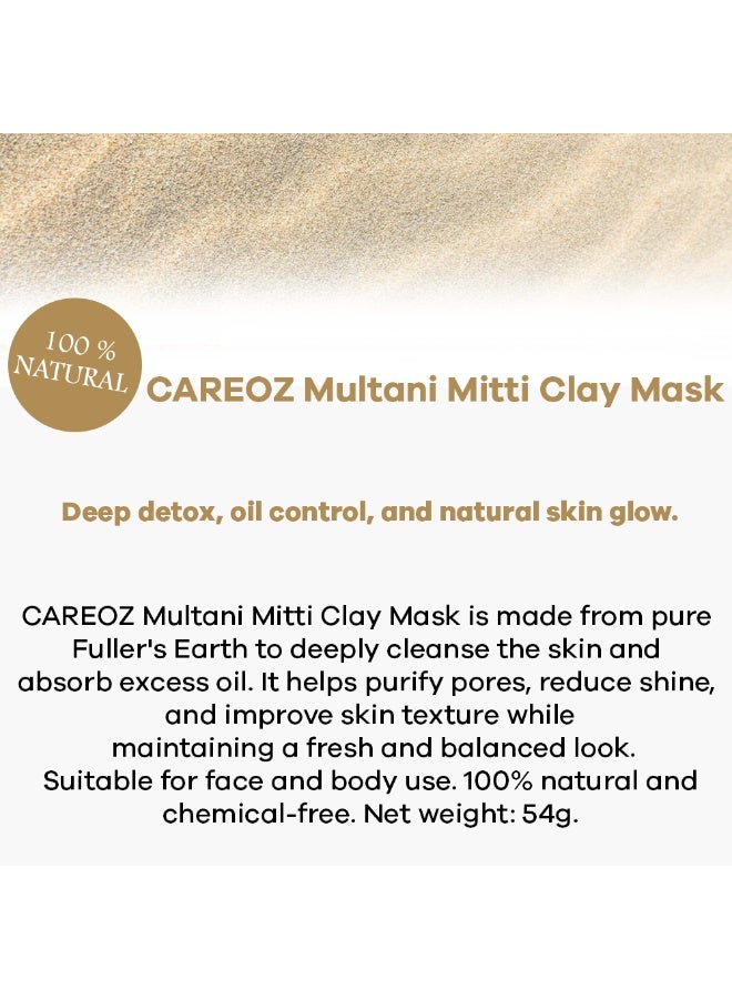 CAREOZ Multani Mitti Clay Detox & Glow All-Over Mask & CAREOZ Cucumber Detox & Glow All-Over Mask Duo - Image 2